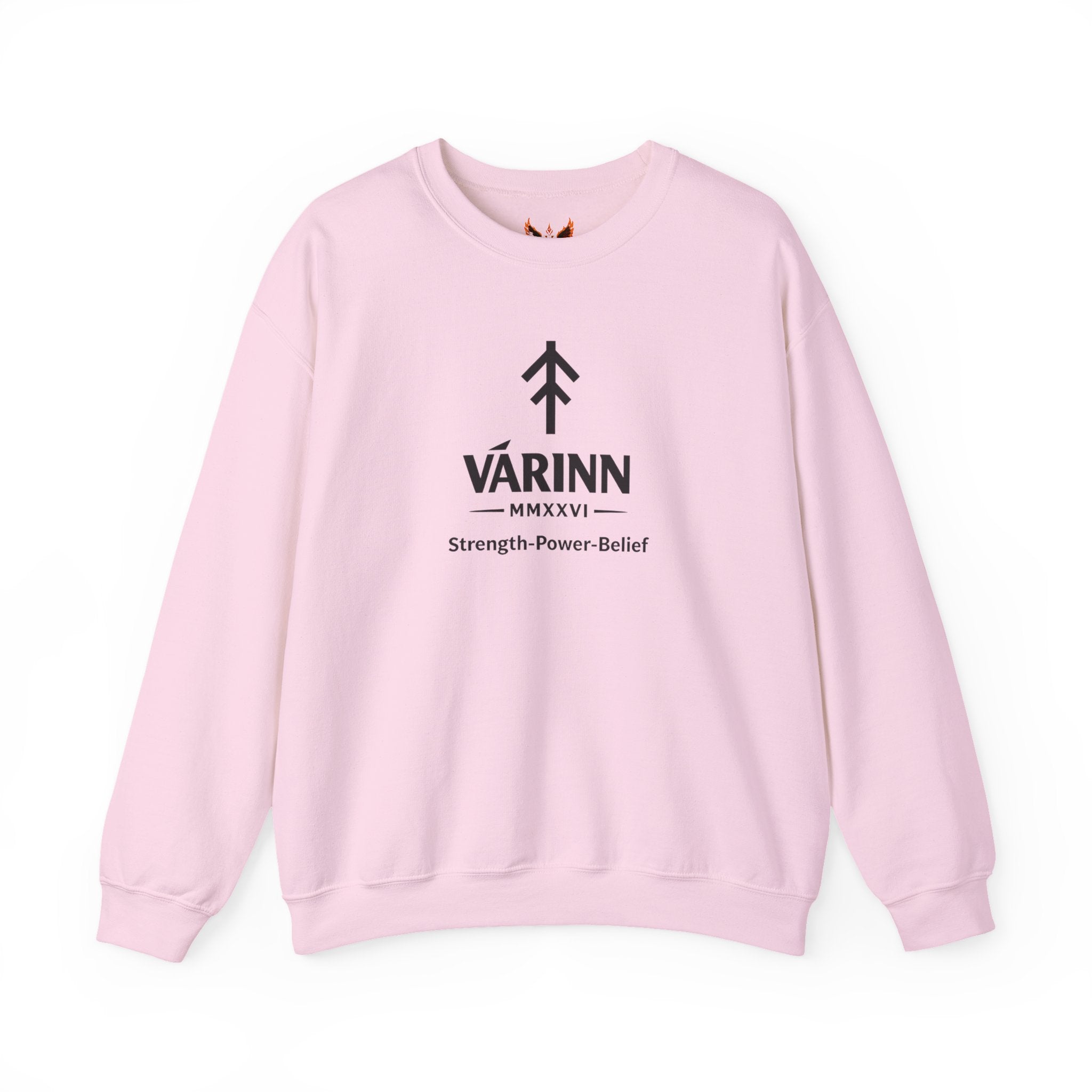 Varinn Logo Crewneck Sweatshirt — Strength • Power • Belief