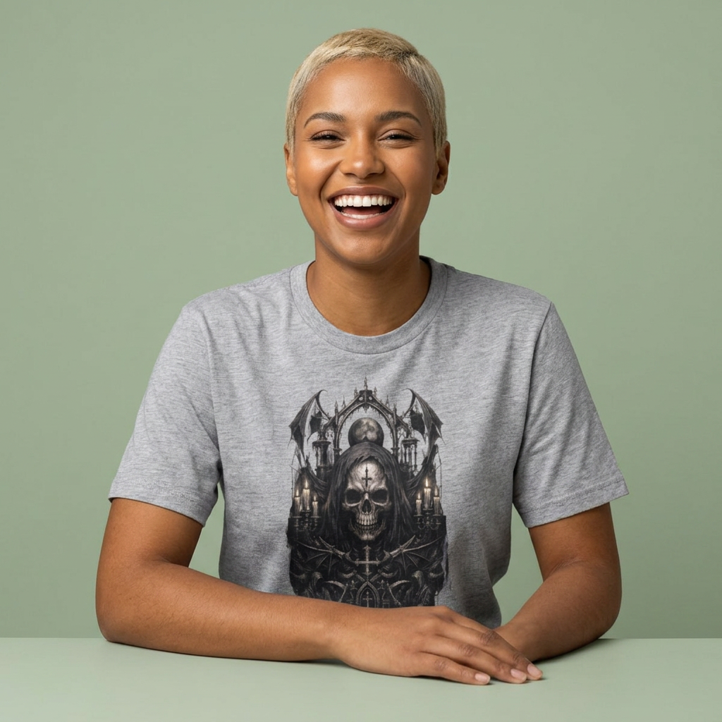 Gothic Skull Cathedral T-Shirt