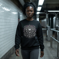 Skull Garden Sweatshirt — Floral Skull Graphic Crewneck