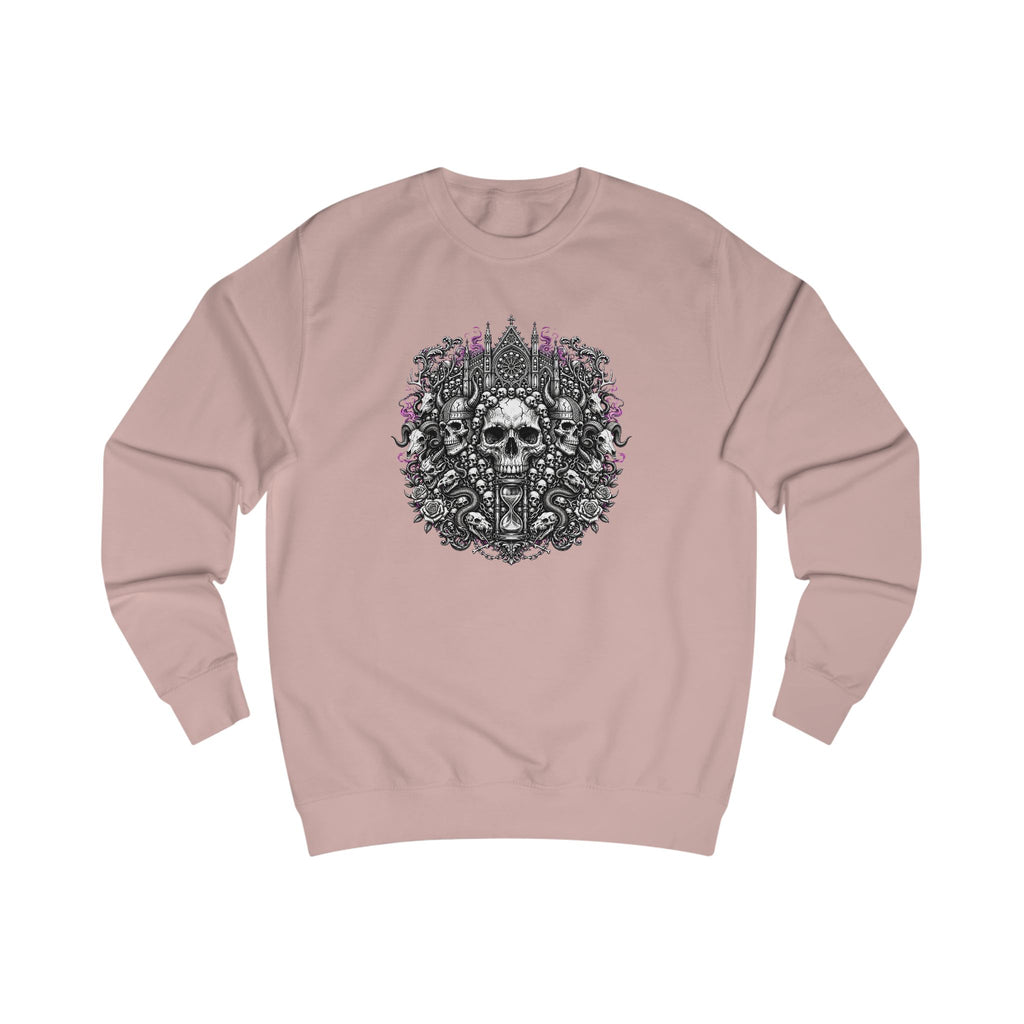 Skull Garden Sweatshirt — Floral Skull Graphic Crewneck