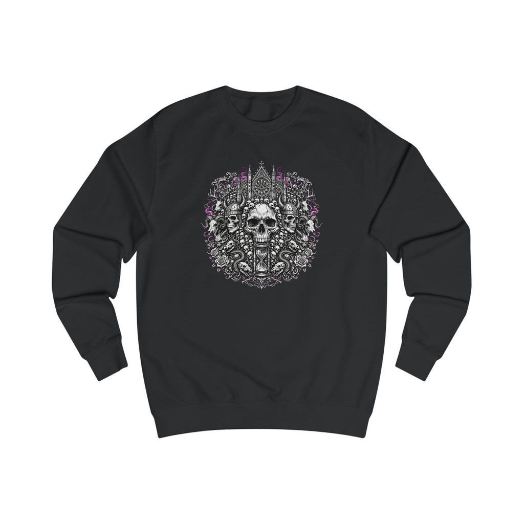 Skull Garden Sweatshirt — Floral Skull Graphic Crewneck