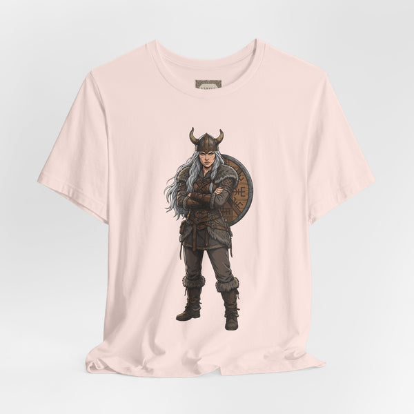Viking Shieldmaiden T‑Shirt — Norse Warrior Graphic Tee