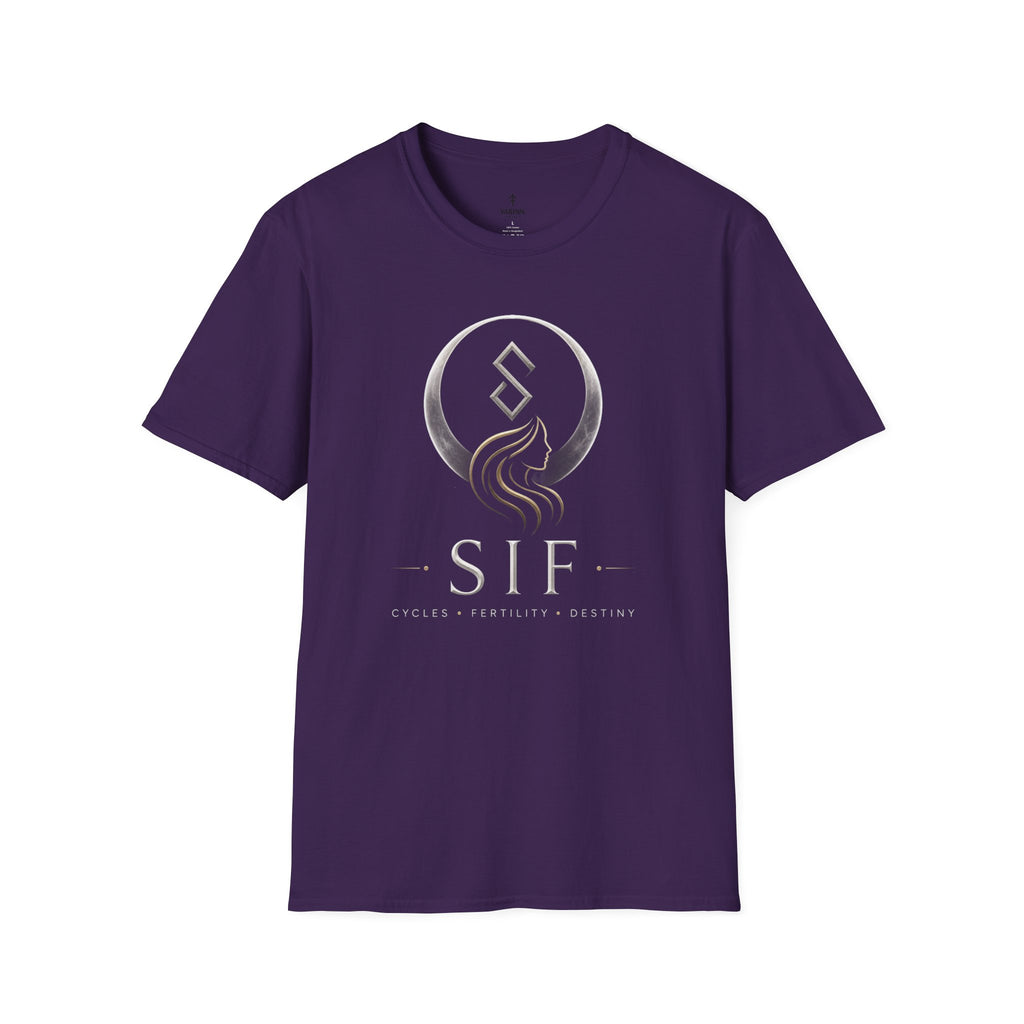 SIF Green Crest T‑Shirt — Celtic Moon & Mermaid Emblem Graphic Tee