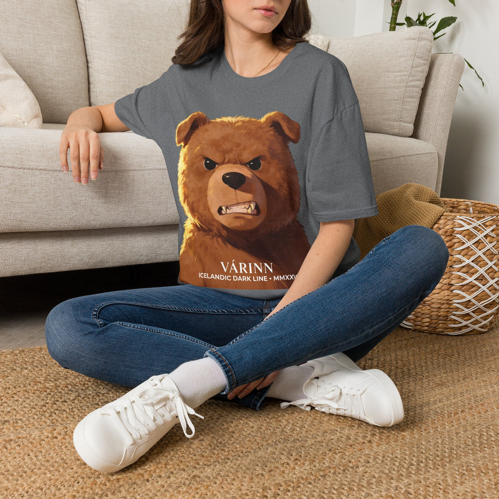 Angry Teddy Bear Graphic T‑Shirt — Fierce Bear Face Print