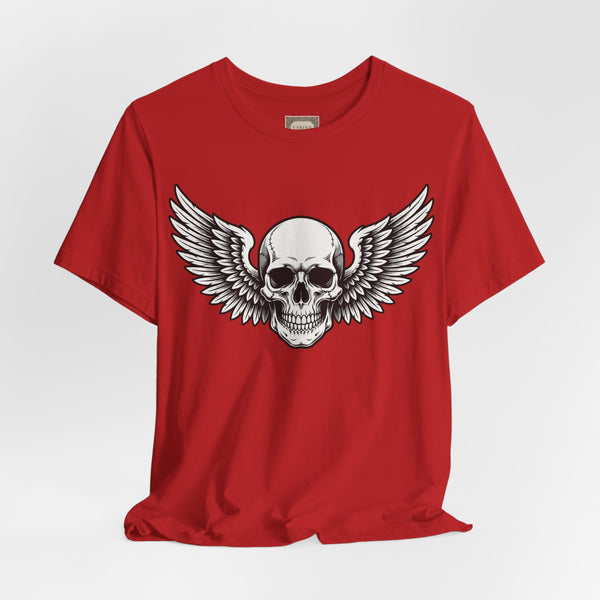Winged Skull Tee — Gothic Skull Graphic T-Shirt