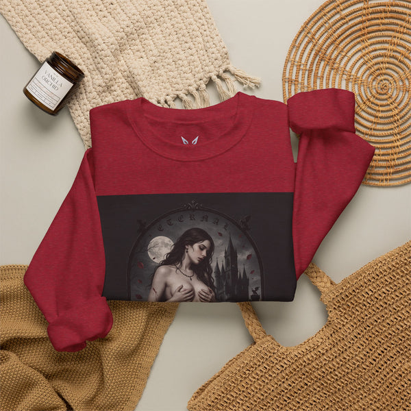 Gothic Vampire Art Crewneck Sweatshirt