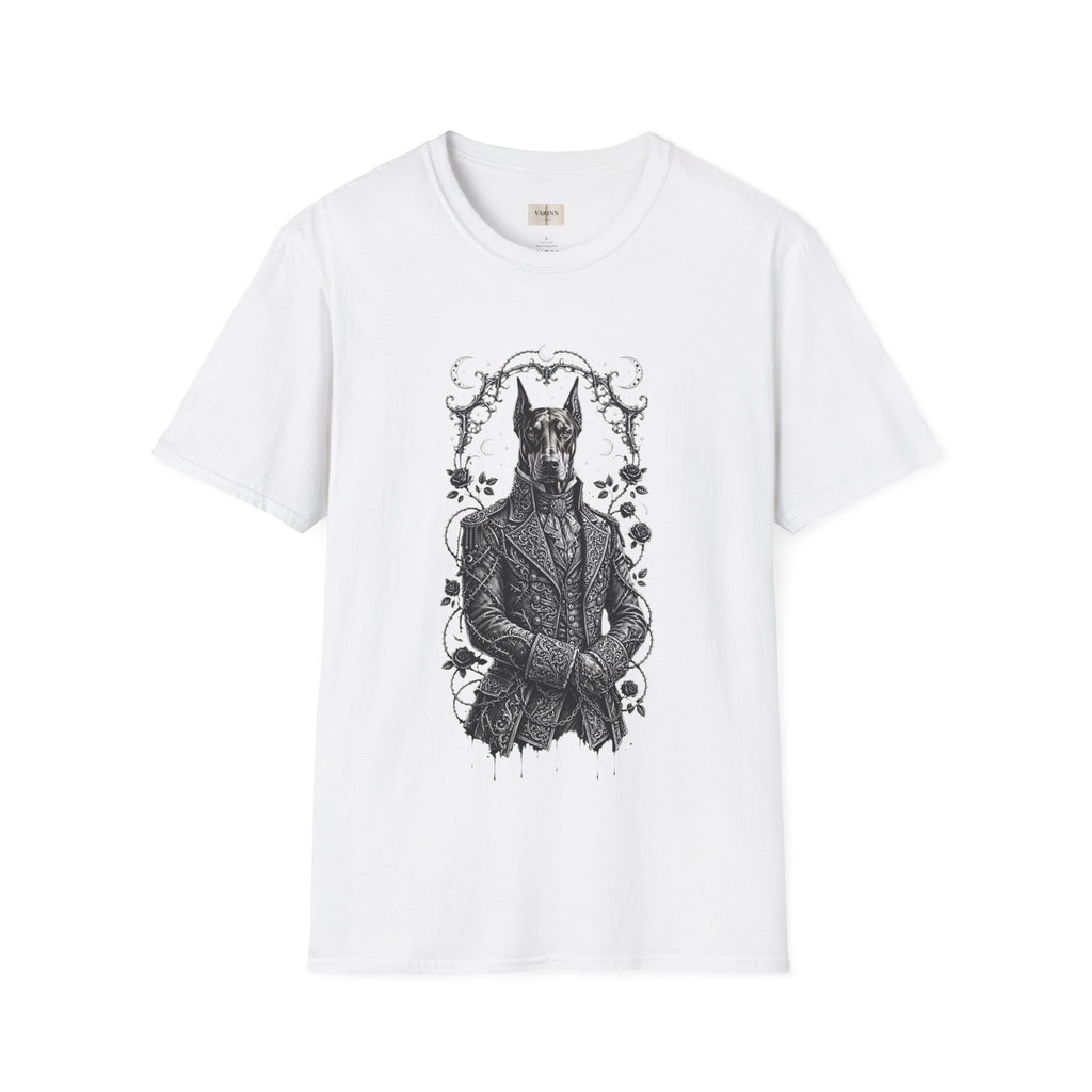 Doberman Gentleman T-Shirt — Vintage Victorian Dog Portrait Tee