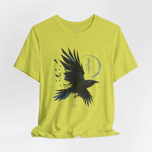 Raven Moon Tee — Gothic Crow Graphic T-Shirt