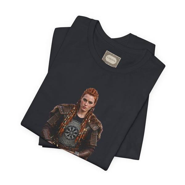 Viking Shieldmaiden Tee — Nordic Warrior Graphic T-Shirt