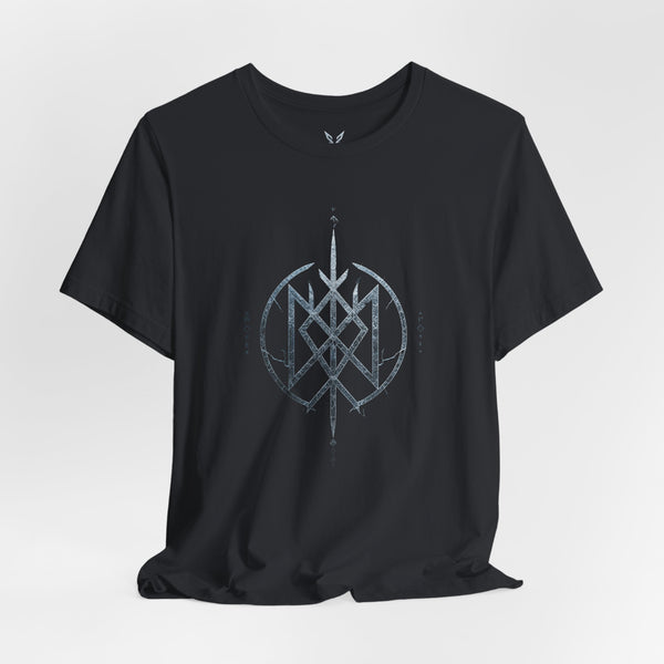 Viking Compass Sigil T‑Shirt — Nordic Rune Shield Tee