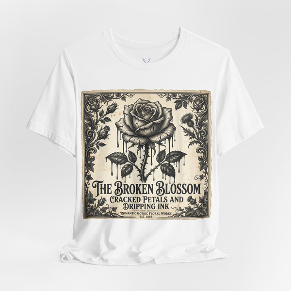 T-Shirt — The Broken Blossom Vintage Rose Graphic Tee