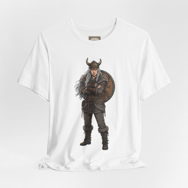 Viking Shieldmaiden T‑Shirt — Norse Warrior Graphic Tee