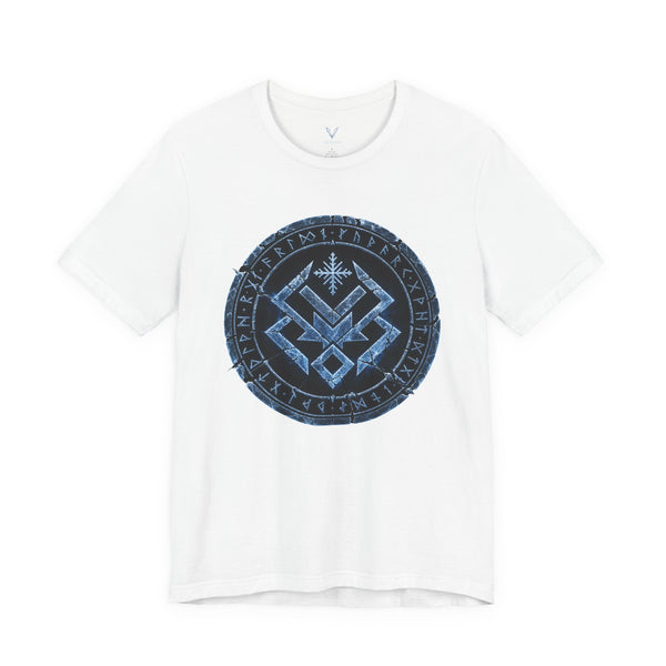 Viking Rune Seal T‑Shirt — Norse Compass Vegvisir Symbol Tee