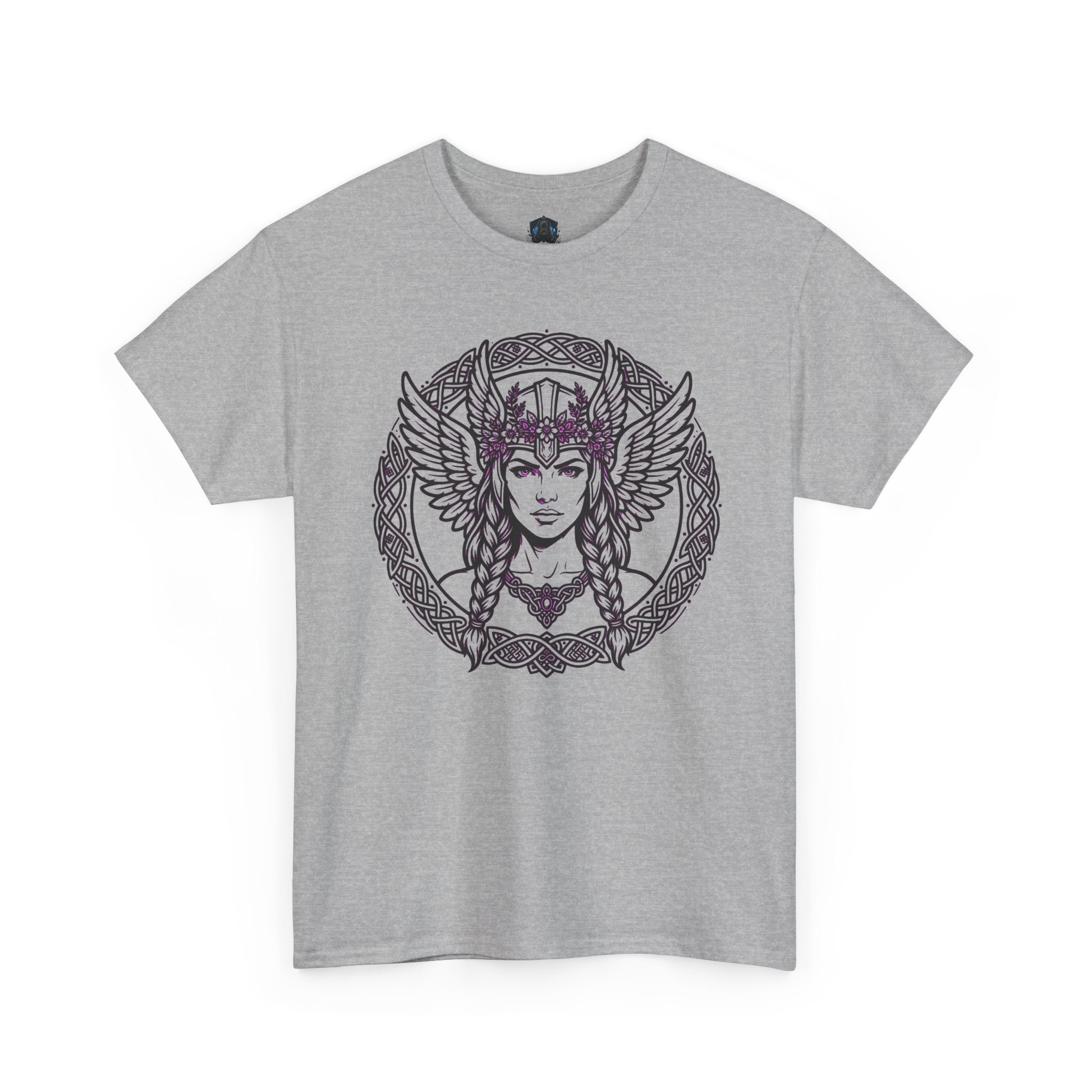 Valkyrie Mandala Tee — Norse Warrior Goddess Graphic T-Shirt