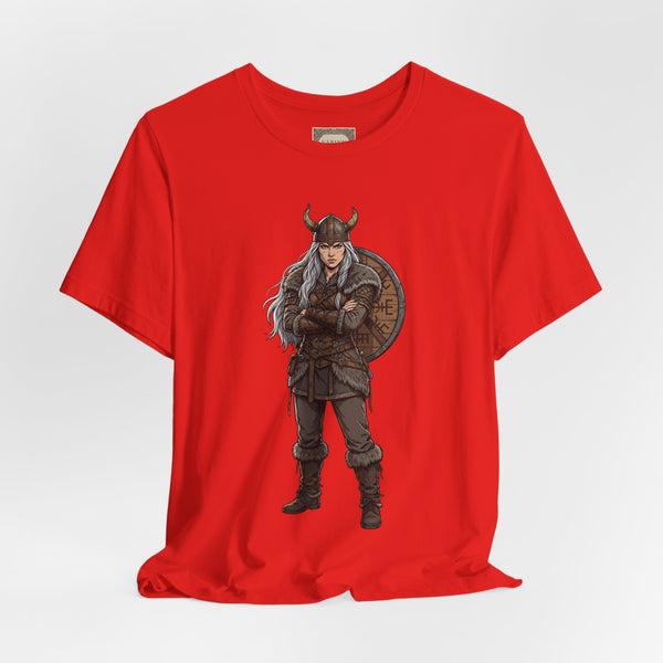 Viking Shieldmaiden T‑Shirt — Norse Warrior Graphic Tee