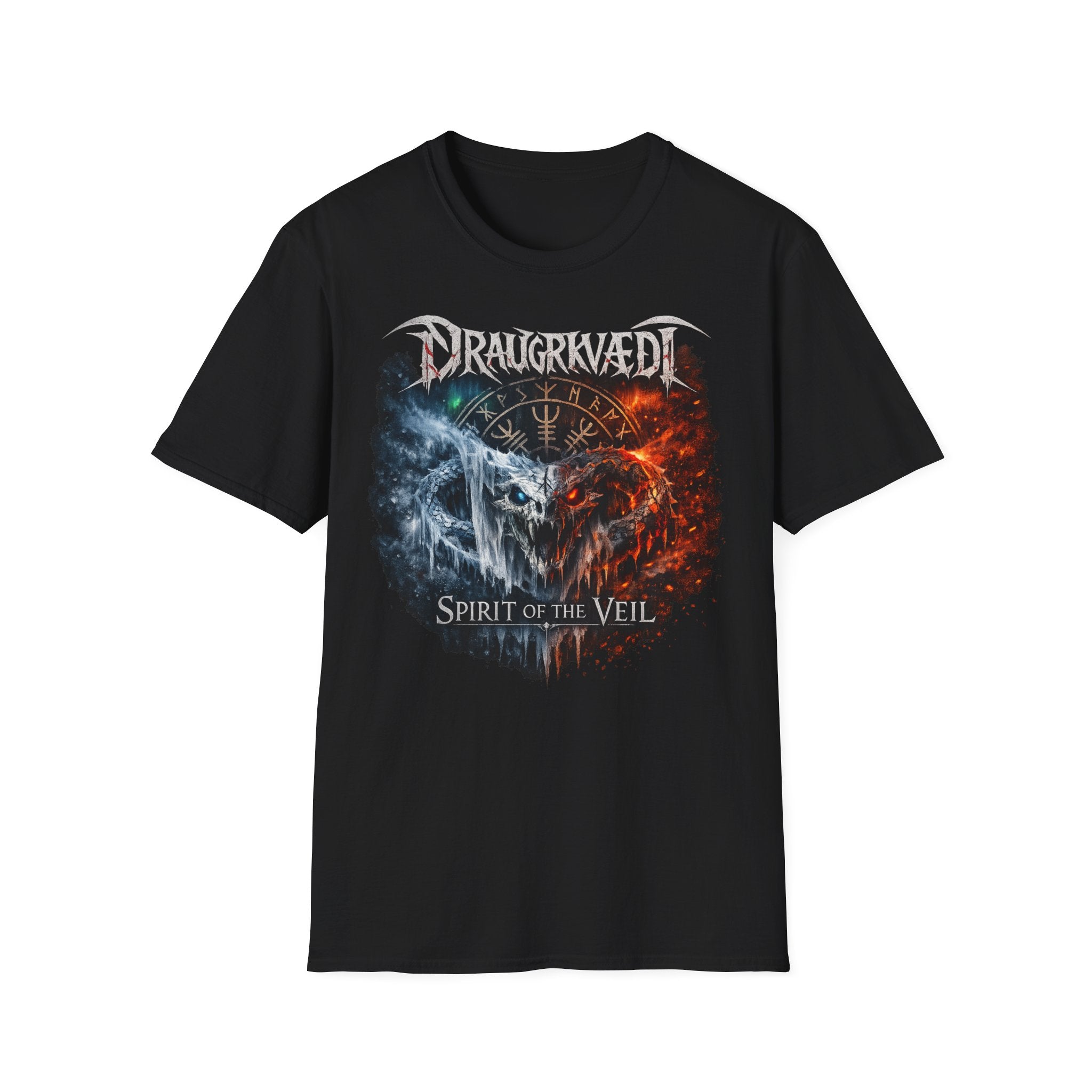 Viking Metal Band T-Shirt — Draugrkvædi 'Spirit of the Veil' Graphic Tee