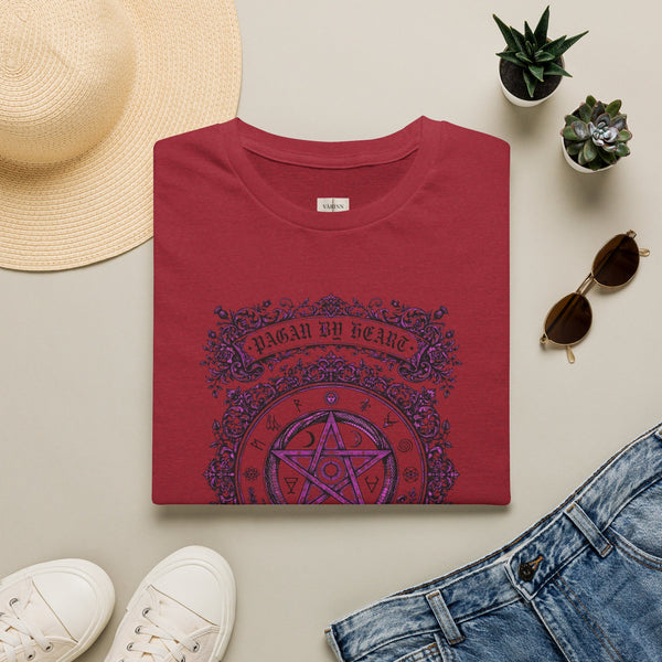 Occult Pentagram Graphic T-Shirt — 'Teach Be Peace' Vintage Mystic Tee