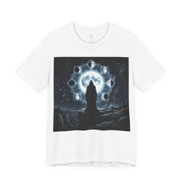 Mystic Moon Phases T-Shirt — Cosmic Wizard Nightscape Tee