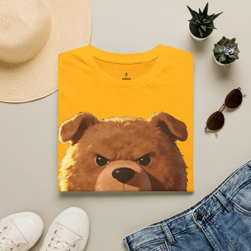 Angry Teddy Bear Graphic T‑Shirt — Fierce Bear Face Print