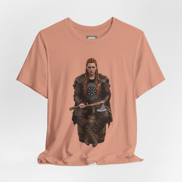 Viking Shieldmaiden Tee — Nordic Warrior Graphic T-Shirt