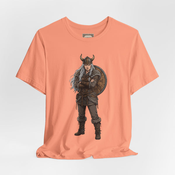 Viking Shieldmaiden T‑Shirt — Norse Warrior Graphic Tee