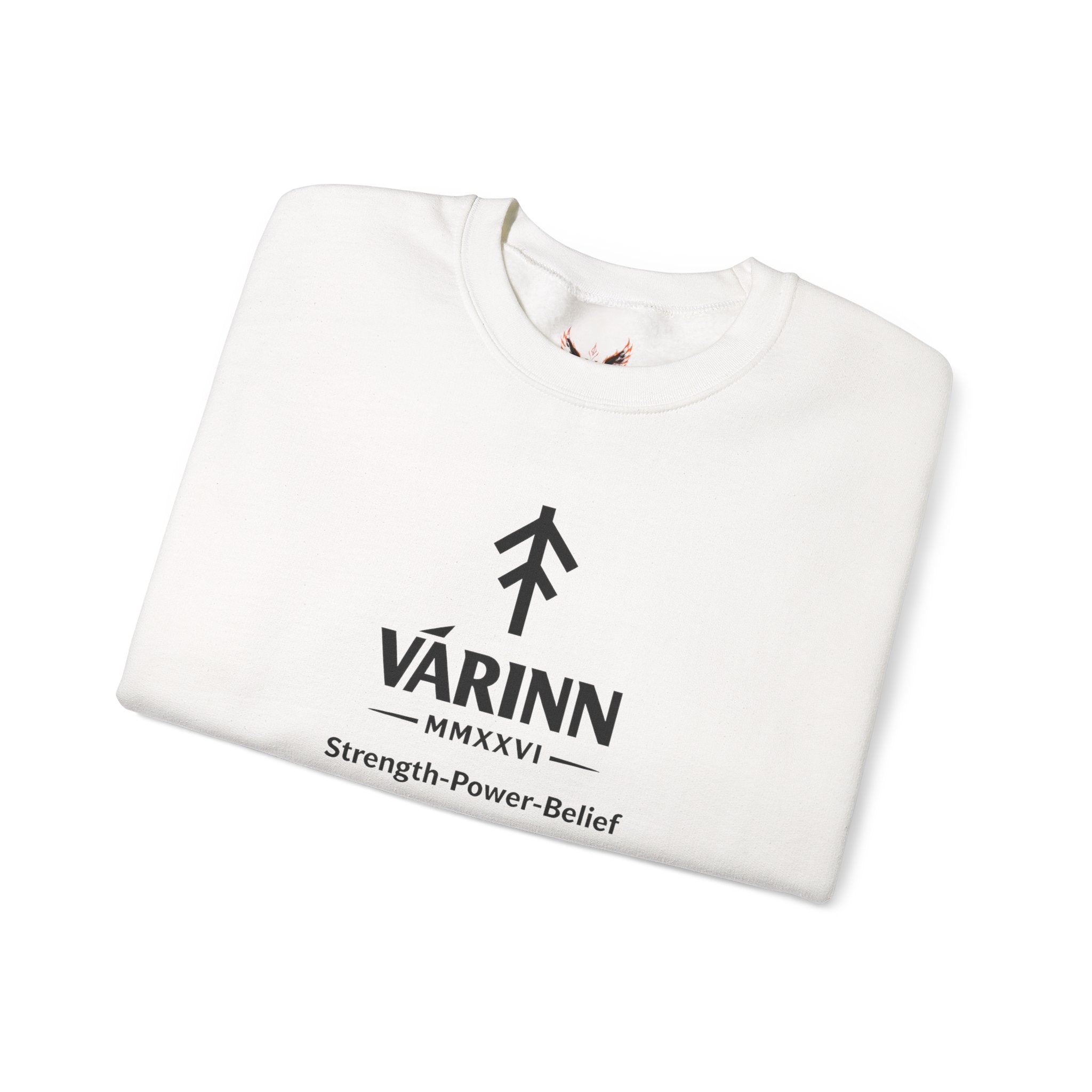 Varinn Logo Crewneck Sweatshirt — Strength • Power • Belief