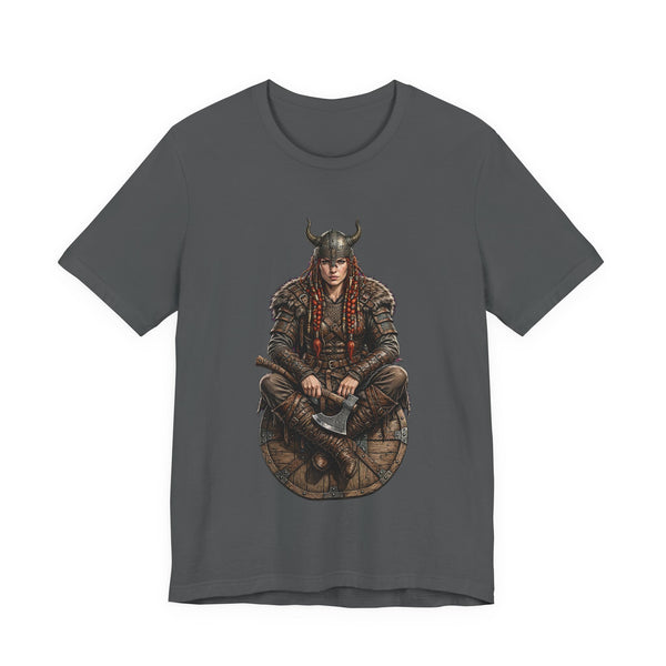 Viking Warrior Tee — Norse Axe Shield Graphic T-Shirt