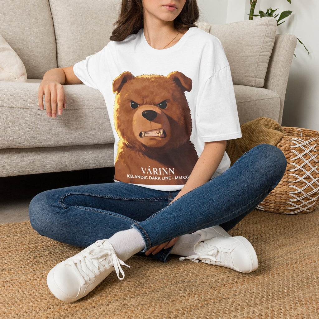 Angry Teddy Bear Graphic T‑Shirt — Fierce Bear Face Print
