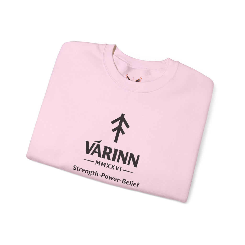 Varinn Logo Crewneck Sweatshirt — Strength • Power • Belief