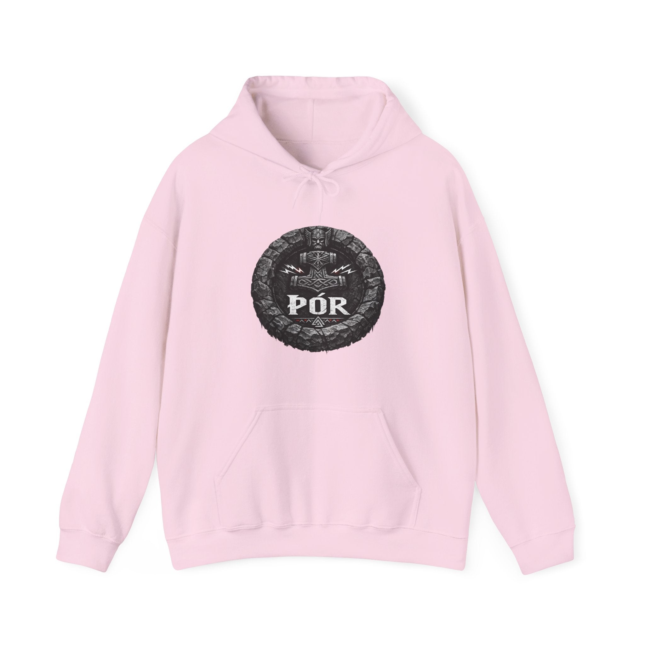 Viking Sigil Hoodie — "Þór" Norse Hammer Graphic Sweatshirt