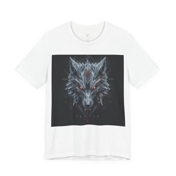 Wolf Head Graphic Tee — Dark Red Eyes Mythic Wolf T-Shirt