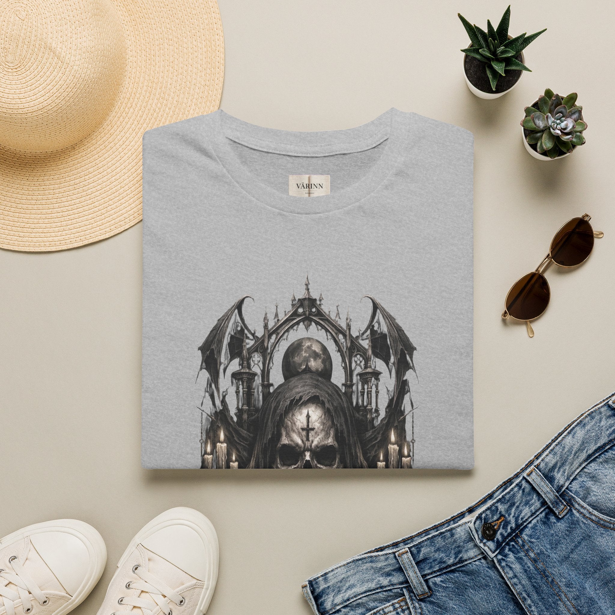 Gothic Skull Cathedral T-Shirt