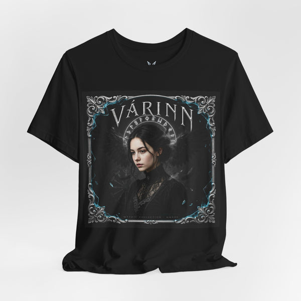 Várinn Gothic Portrait Tee — Dark Fantasy Band/Character Shirt