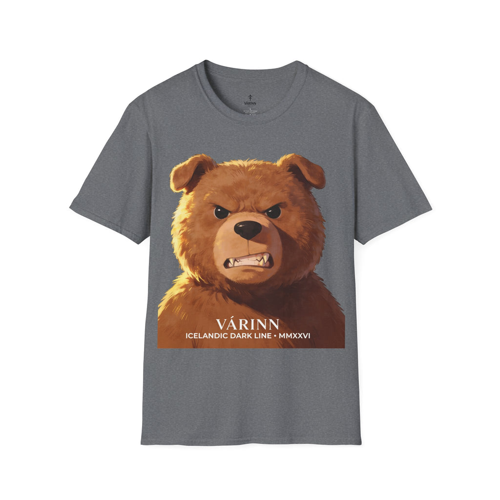 Angry Teddy Bear Graphic T‑Shirt — Fierce Bear Face Print
