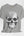 Geometric Skull T‑Shirt — Faceted Gray Skull Graphic Tee