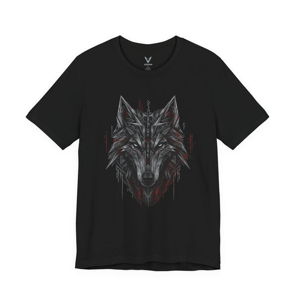 Wolf Skull Graphic Tee — Dark Gothic Wolf Head T-Shirt
