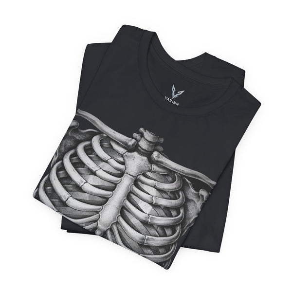Skeleton Ribcage Tee — Anatomical Rib Cage Graphic T-Shirt