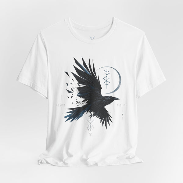 Raven Moon Tee — Gothic Crow Graphic T-Shirt