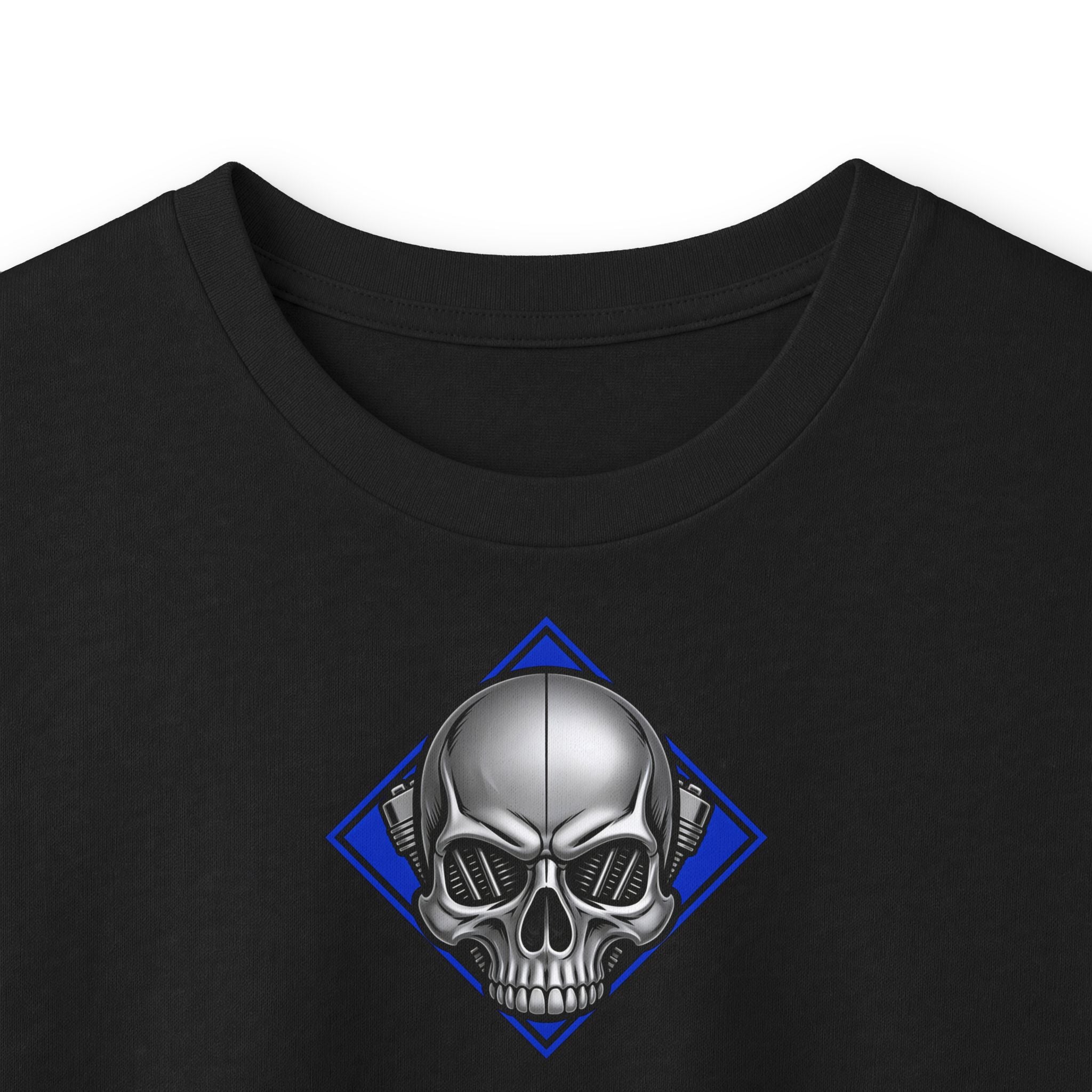 Nordic Gods Motorcycle Club Long Sleeve Tee — Viking Helmet Crest