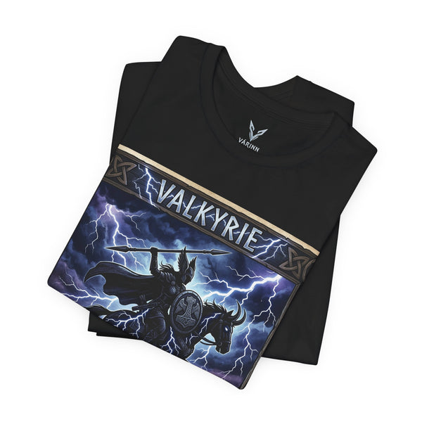 Valkyrie Odin's Warrior T-Shirt — Norse Mythology Lightning Tee