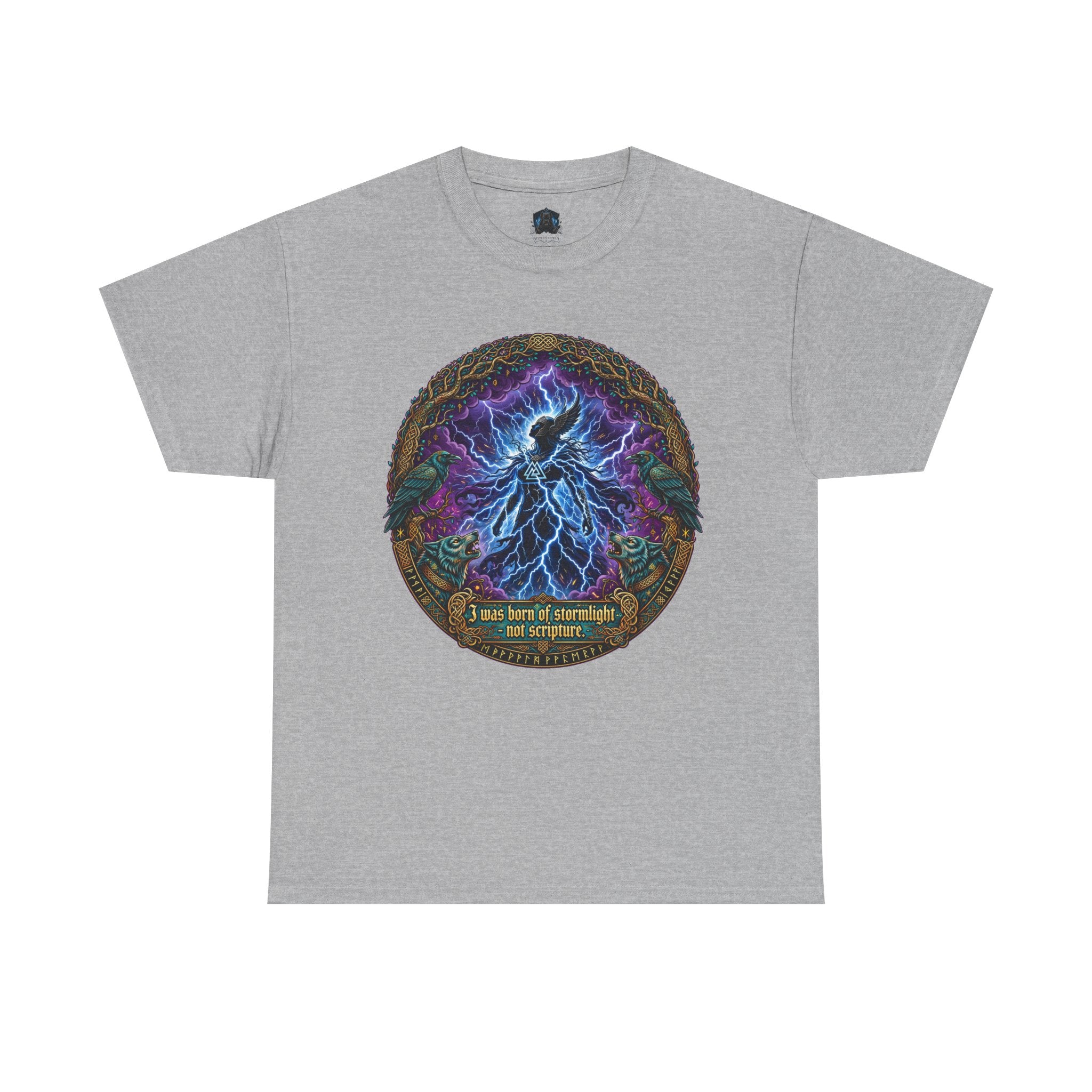 Lightning Wolf Graphic Tee — I Am Not the Storm I Am the Storm T-Shirt