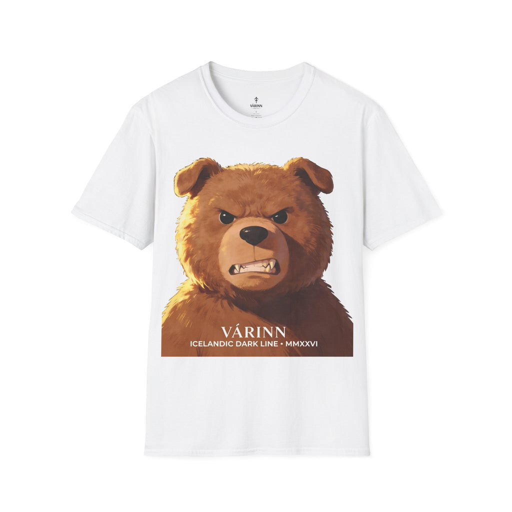 Angry Teddy Bear Graphic T‑Shirt — Fierce Bear Face Print