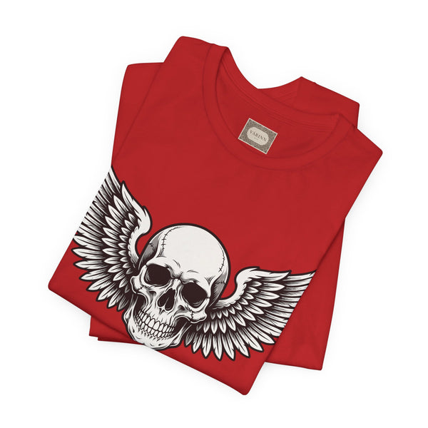 Winged Skull Tee — Gothic Skull Graphic T-Shirt